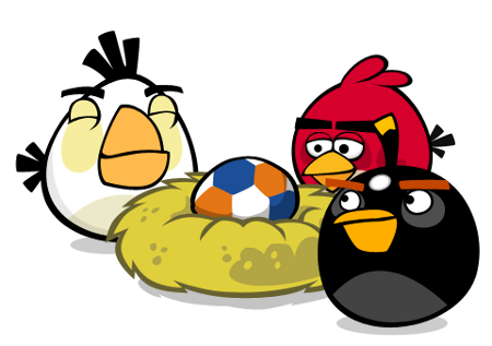 Angry Birds love footbag