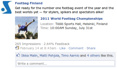 The Worlds event on Facebook
